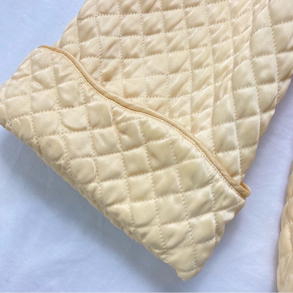 Vintage Barbizon Satin Quilted Bed Jacket 1950's Puffett - Picture 11 of 17
